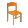 [Bükkfa szék - ülésmagasság 31 cm -  narancssárga]
