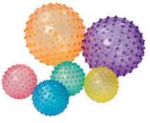 Szenzoros labdák - 6 db - átmérő 11 cm