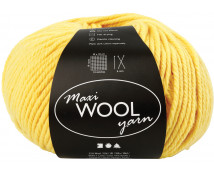 Gyapjú az alkotáshoz, 100 g, sárga