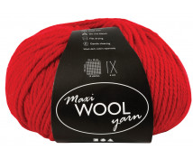 Gyapjú az alkotáshoz, 100 g, piros