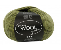 Gyapjú az alkotáshoz, 100 g, zöld