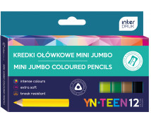 MINI JUMBO színes ceruzák, háromszög profilú, 12 db