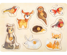 Kirakós puzzle  - Erdei állatok (9 darabos)