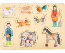 Kirakós puzzle - A farmon (9 darabos)