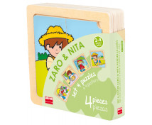 Zaro és Nita - puzzle, 4 db - 4 részes