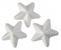 Polisztirol csillagok- 6 cm, 200 db