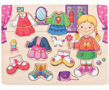 Öltözködés puzzle - Lány