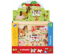 Kirakós puzzle - Vegyes szett, 12 db