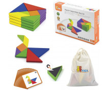 Mágneses tangram - 35 db készlet