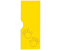 Ajtó msrt mintával - Tenyerek - Ementál öltözőszekrlnyhez - sárga
