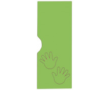 Ajtó msrt mintával - Tenyerek - Ementál öltözőszekrlnyhez - zöld