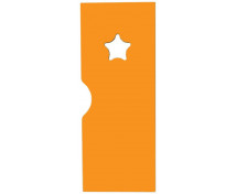 Ajtó nyílással - Csillag - Ementál öltözőszekrényhez - narancssárga