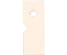 Ajtó nyílással - Csillag - Ementál öltözőszekrényhez - krém