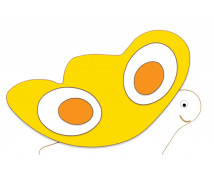 Pillangó sárga - szekrénydekoráció