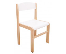 Bükkfa szék - - ülésmagasság 35 cm - fehér