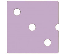 Ajtó NUMERIC sz. 3 - pasztell lila