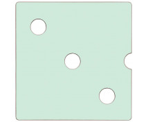 Ajtó NUMERIC sz. 3 - pasztell zöld