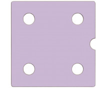 Ajtó NUMERIC sz. 4 - pasztell lila