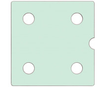 Ajtó NUMERIC sz. 4 - pasztell zöld