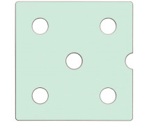Ajtó NUMERIC sz. 5 - pasztell zöld