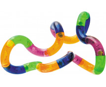 Szenzomotorikus kígyó - átlátszó (17 cm)