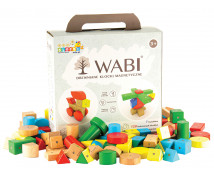 WABI fa mágneses kockák, 120 db
