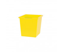 Műanyag tároló, nagy - mélysége 37 cm, sárga