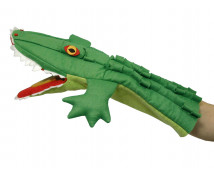 Kesztyűbáb - Krokodil nyitható szájjal
