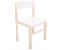Faszék JUHAR - ülésmagasság 38 cm - fehér