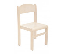 Fa szék JUHAR - ülésmagasság 31 cm - natúr