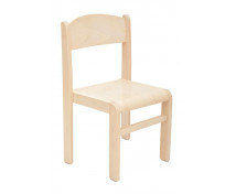 Fa szék JUHAR - ülésmagasság 35 cm - natúr