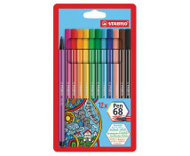 STABILO® Pen 68 - filctollak - 12 színből álló készlet