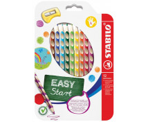 STABILO® EASYcolors - ergonomikus színes ceruzák balkezeseknek - 12 színből álló készlet