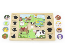 Keresd és párosítsd puzzle - Farm