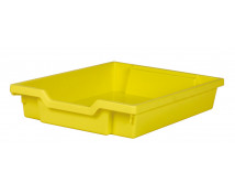 Műanyag tároló, kicsi - sárga - mélysége 42,7 cm