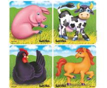 Puzzle készlet - Háziállatok a farmon