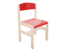 Fa szék JUHAR EXTRA  - ülésmagasság 38 cm - piros
