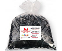 Qbriks kockák - 1x1 fekete - 250 db
