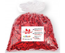 Qbriks kockák - 1x1 piros - 250 db