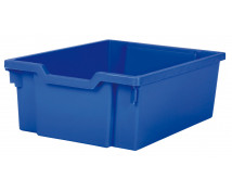 Műanyag tároló, közepes - kék