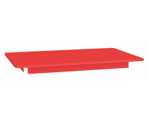 Színes asztallap - téglalap - piros