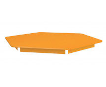 Színes asztallap - hatszög 60- narancssárga
