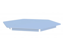 Színes asztallap - hatszög 80 - kék