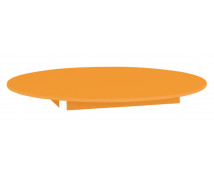 Színes asztallap - kör 125 - narancssárga
