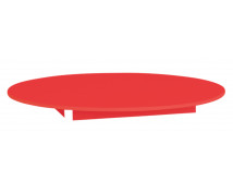 Színes asztallap - kör 90 - piros