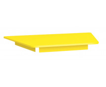 Színes asztallap - trapéz - sárga