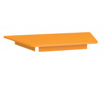 Színes asztallap - trapéz - narancsárga