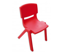Műanyag szék - magasság 30 cm, piros