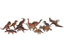 [Műanyag állatkák - dinoszauroszok 12db]