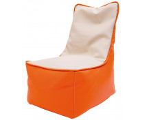 Babzsák fotel vanília+narancssárga